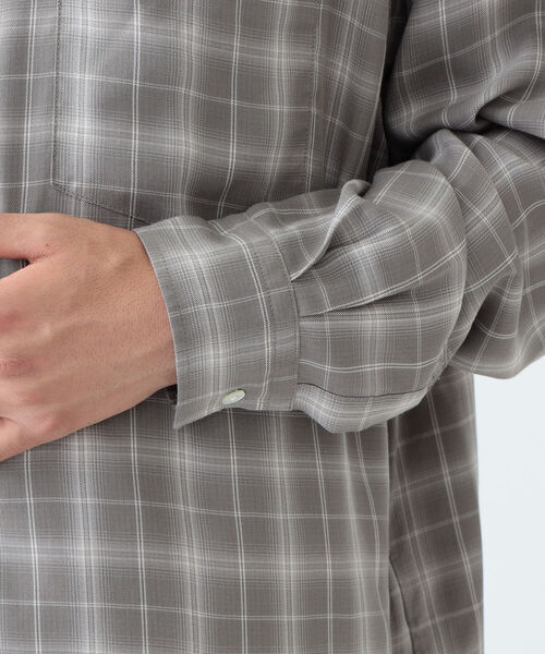 BEAMS（ビームス）の「BEAMS / テトロンレーヨン イージー ミニレギュラーシャツ（シャツ/ブラウス・メンズ・アッシュ/ネイビー/グレー・XL/S/L/M）」の19枚目の写真