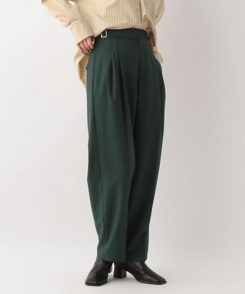 A part by（アパートバイ）の「TRグルカワイドストレートパンツ　344696（その他パンツ・レディース・チャコールグレー/ブラック/グリーン/キャメル・MEDIUM/LARGE）」の4枚目の写真