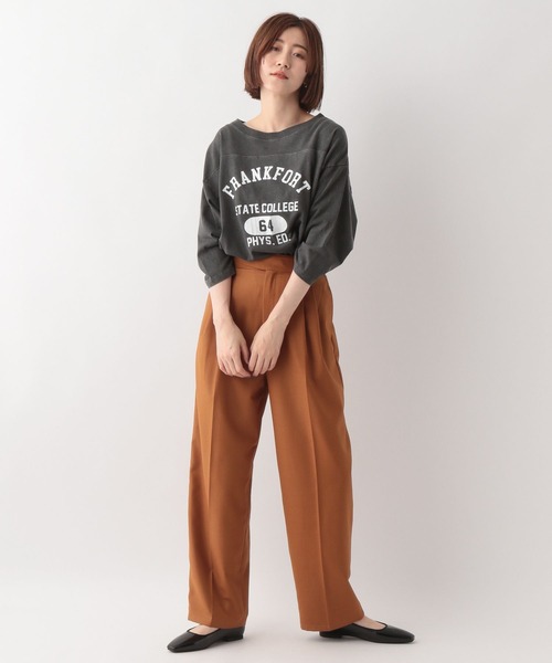 A part by（アパートバイ）の「TRグルカワイドストレートパンツ　344696（その他パンツ・レディース・チャコールグレー/ブラック/グリーン/キャメル・MEDIUM/LARGE）」の14枚目の写真