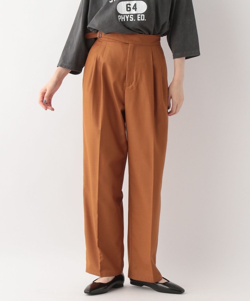 A part by（アパートバイ）の「TRグルカワイドストレートパンツ　344696（その他パンツ・レディース・チャコールグレー/ブラック/グリーン/キャメル・MEDIUM/LARGE）」の16枚目の写真