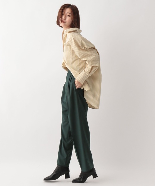 A part by（アパートバイ）の「TRグルカワイドストレートパンツ　344696（その他パンツ・レディース・チャコールグレー/ブラック/グリーン/キャメル・MEDIUM/LARGE）」の21枚目の写真