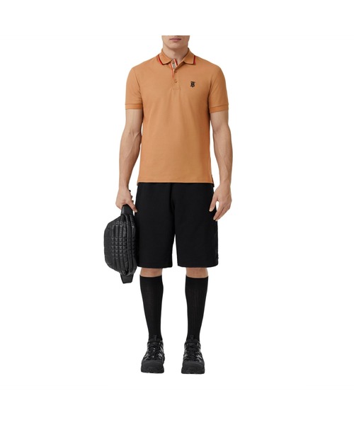 BURBERRY（バーバリー）の「モノグラムモチーフ コットンピケ ポロシャツ（ポロシャツ・メンズ・キャメル・S/M/L/XL/XS）」の3枚目の写真