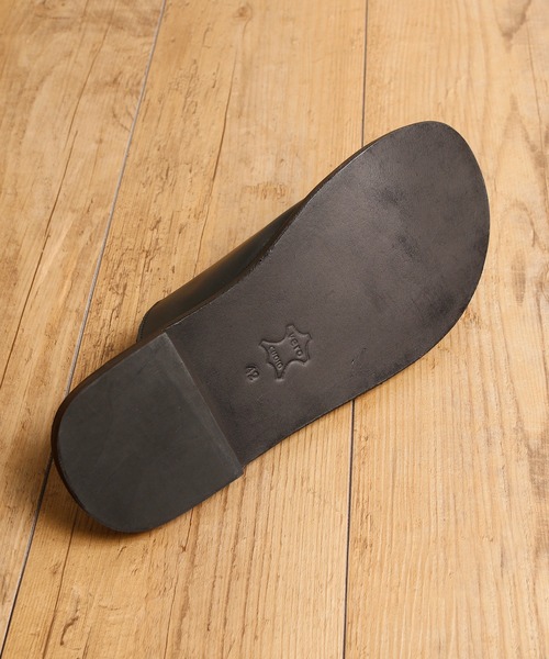 MADULI(マドゥリ)の「MADULI マドゥリ / SLIT LEATHER SANDAL FLAT SOLE スリットレザーサンダル フラットソール / M217007S(サンダル・メンズ・ブラック/ダークブラウン/オリーブ・44/40/42)」の11枚目の写真