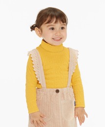 ケーブルジャガードタートルTシャツ