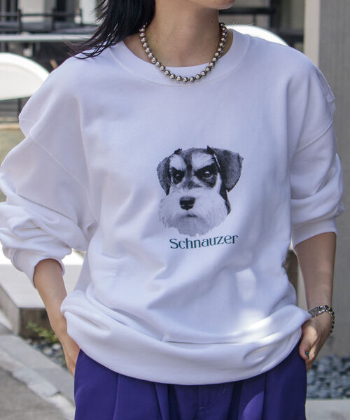 GLOSTER(グロスター)の「《WEB限定》【GLOSTER/グロスター】DOG&CAT 犬猫プリント裏毛スウェット(スウェット・メンズ・グレー系その他/ホワイト系その他2/グレー系その他2/ホワイト系その他/ホワイト系その他4/ホワイト系その他3・S/M/L)」の20枚目の写真