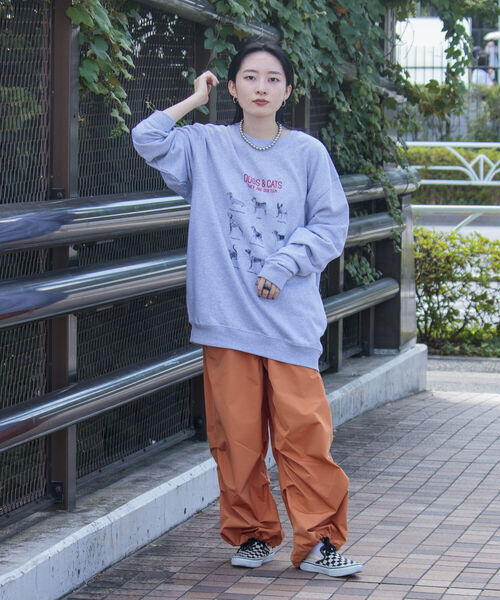 GLOSTER(グロスター)の「《WEB限定》【GLOSTER/グロスター】DOG&CAT 犬猫プリント裏毛スウェット(スウェット・メンズ・グレー系その他/ホワイト系その他2/グレー系その他2/ホワイト系その他/ホワイト系その他4/ホワイト系その他3・S/M/L)」の10枚目の写真