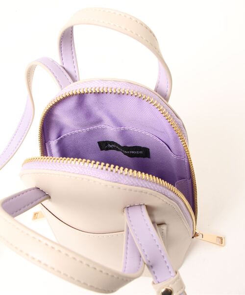 ACCOMMODE(アコモデ)の「アーチリングミニショルダーバッグ(ショルダーバッグ・レディース・ブラック/ブラウン/アイボリー・FREE)」の16枚目の写真