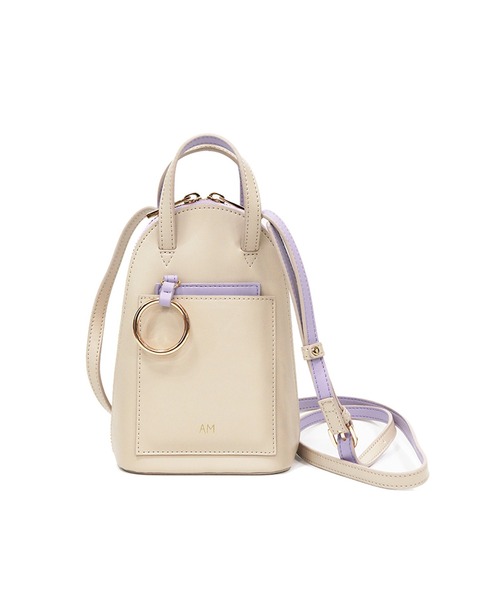 ACCOMMODE(アコモデ)の「アーチリングミニショルダーバッグ(ショルダーバッグ・レディース・ブラック/ブラウン/アイボリー・FREE)」の6枚目の写真