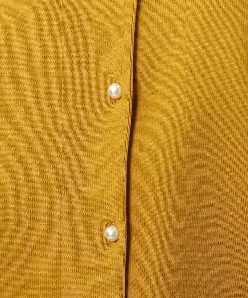 DRESKIP（ドレスキップ）の「◆【洗える】パ－ル調ボタンスポンディッシュカーディガン（カーディガン/ボレロ・レディース・ブラック/ベージュ/マスタード/ピンク系・02/03/04）」の8枚目の写真