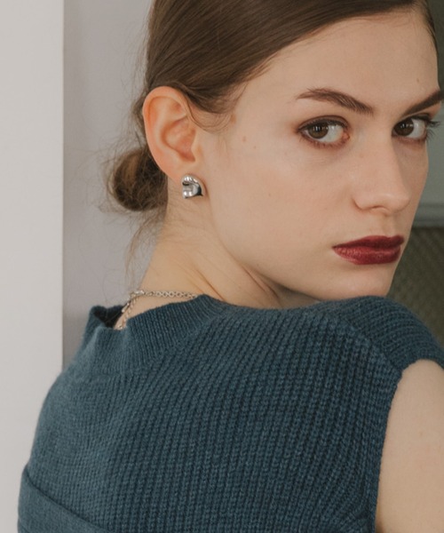 Cheek(チーク)の「メタルトップピアス(ピアス(両耳用)・レディース・シルバー/ゴールド・FREE)」の1枚目の写真
