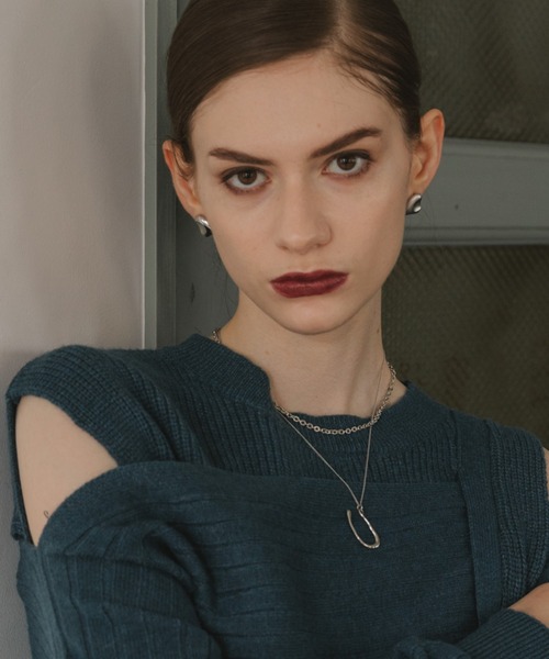 Cheek(チーク)の「メタルトップピアス(ピアス(両耳用)・レディース・シルバー/ゴールド・FREE)」の7枚目の写真