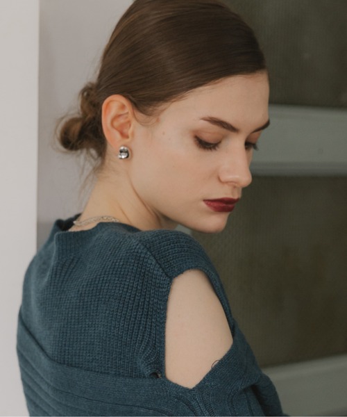 Cheek(チーク)の「メタルトップピアス(ピアス(両耳用)・レディース・シルバー/ゴールド・FREE)」の8枚目の写真