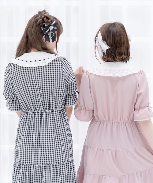 DearMyLove（ディアマイラブ）の「選べる丈ティアードワンピース（ワンピース・レディース・ベビーピンク/レッド/ブラック/ピンク系その他/レッド系その他/ブラック系その他・MEDIUM/LARGE/X-LARGE/XX-LARGE）」の10枚目の写真