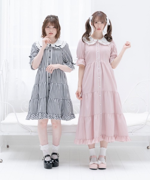 DearMyLove（ディアマイラブ）の「選べる丈ティアードワンピース（ワンピース・レディース・ベビーピンク/レッド/ブラック/ピンク系その他/レッド系その他/ブラック系その他・MEDIUM/LARGE/X-LARGE/XX-LARGE）」の15枚目の写真