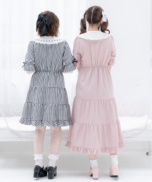 DearMyLove（ディアマイラブ）の「選べる丈ティアードワンピース（ワンピース・レディース・ベビーピンク/レッド/ブラック/ピンク系その他/レッド系その他/ブラック系その他・MEDIUM/LARGE/X-LARGE/XX-LARGE）」の17枚目の写真