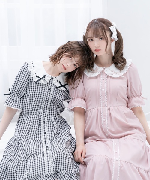 DearMyLove（ディアマイラブ）の「選べる丈ティアードワンピース（ワンピース・レディース・ベビーピンク/レッド/ブラック/ピンク系その他/レッド系その他/ブラック系その他・MEDIUM/LARGE/X-LARGE/XX-LARGE）」の19枚目の写真