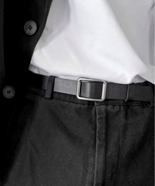 Burner（バーナー）の「【OKUOKU　0909】   スクエアバックル　　細ベルト　/     oku-belt-111-3（ベルト・レディース・その他1/その他2/その他6/その他4/その他3/その他5/ゴールド系その他/シルバー系その他/その他10/その他9/その他8/その他7/ブラック系その他/ブラック系その他2/ダークブラウン系/ダークブラウン系2・FREE）」の2枚目の写真