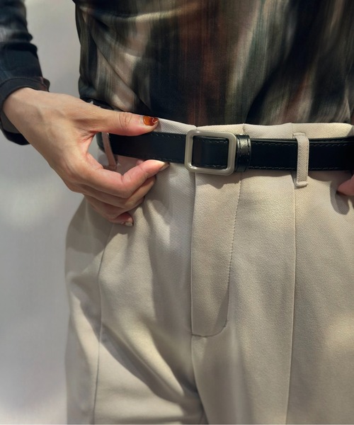 Burner（バーナー）の「【OKUOKU　0909】   スクエアバックル　　細ベルト　/     oku-belt-111-3（ベルト・レディース・その他1/その他2/その他6/その他4/その他3/その他5/ゴールド系その他/シルバー系その他/その他10/その他9/その他8/その他7/ブラック系その他/ブラック系その他2/ダークブラウン系/ダークブラウン系2・FREE）」の13枚目の写真