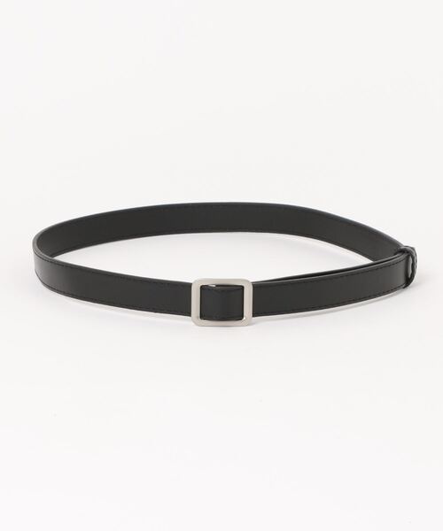 CÉLINE 黒い細身ベルト バックル付き 60 ベルト レディース 細い