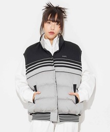 X-girl | STRIPED PUFFER VEST(ベスト)
