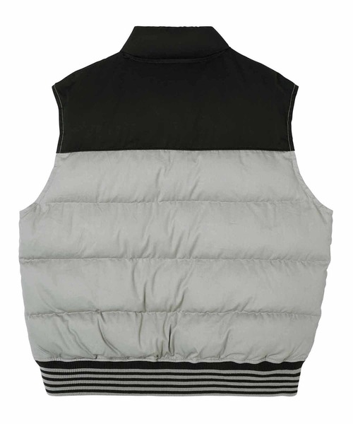 X-girl（エックスガール）の「STRIPED PUFFER VEST（ベスト