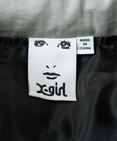 X-girl（エックスガール）の「STRIPED PUFFER VEST（ベスト・レディース・ブラック/ベージュ/ブルー・S/M）」の11枚目の写真