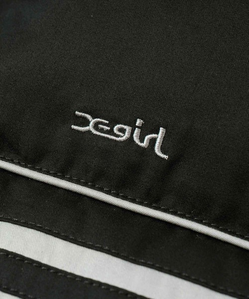 X-girl（エックスガール）の「STRIPED PUFFER VEST（ベスト・レディース・ブラック/ベージュ/ブルー・S/M）」の12枚目の写真