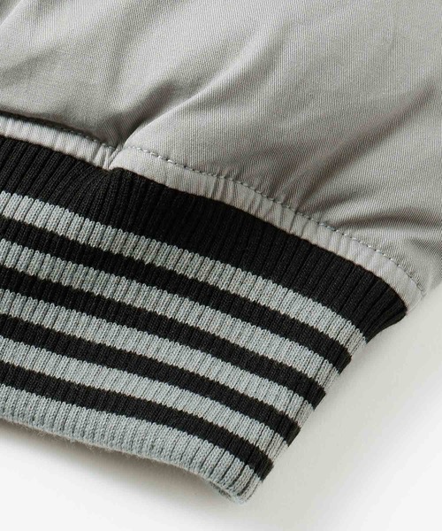 X-girl（エックスガール）の「STRIPED PUFFER VEST（ベスト・レディース・ブラック/ベージュ/ブルー・S/M）」の14枚目の写真