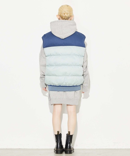 ジャケット・アウター X-girl STRIPED PUFFER VEST 楽天市場】X-girl エックスガール ベスト STRIPED PUFFER VEST
