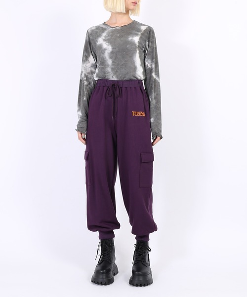 PUNYUS（プニュズ）の「タイダイメロウトップス（Tシャツ/カットソー・レディース・ブラック/カーキ/ブラウン・1/3/2/4）」の18枚目の写真