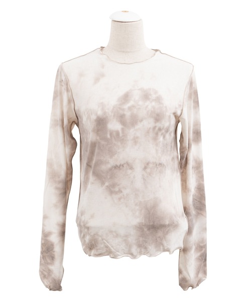 PUNYUS（プニュズ）の「タイダイメロウトップス（Tシャツ/カットソー・レディース・ブラック/カーキ/ブラウン・1/3/2/4）」の11枚目の写真