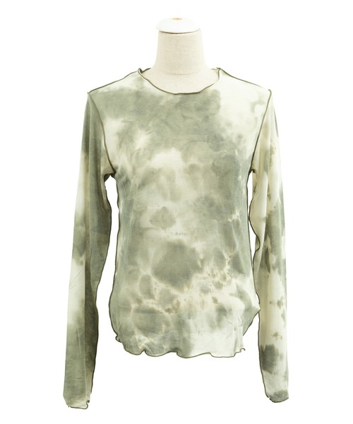 PUNYUS（プニュズ）の「タイダイメロウトップス（Tシャツ/カットソー・レディース・ブラック/カーキ/ブラウン・1/3/2/4）」の14枚目の写真