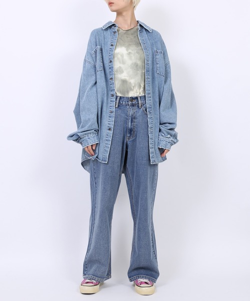 PUNYUS（プニュズ）の「タイダイメロウトップス（Tシャツ/カットソー・レディース・ブラック/カーキ/ブラウン・1/3/2/4）」の7枚目の写真