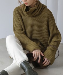 frames RAY CASSIN | WEB限定　ネックウォーマー付きＶネックニット(ニット/セーター)