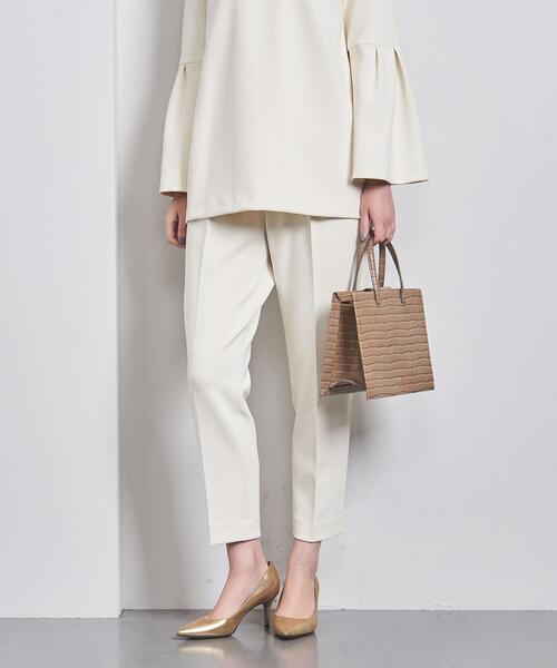 新品 UNITED ARROWS SPONGY タック テーパードパンツ 38 SPONGY タック テーパードパンツ