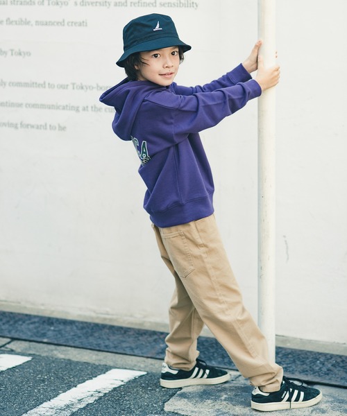 NAUTICA（ノーティカ）の「【NAUTICA/ノーティカ】BACKフロッキーロゴスウェットパーカー（パーカー・キッズ・ブルー/ブラック/パープル/杢グレー・130/140/120/150）」の14枚目の写真