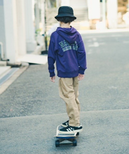 NAUTICA（ノーティカ）の「【NAUTICA/ノーティカ】BACKフロッキーロゴスウェットパーカー（パーカー・キッズ・ブルー/ブラック/パープル/杢グレー・130/140/120/150）」の15枚目の写真