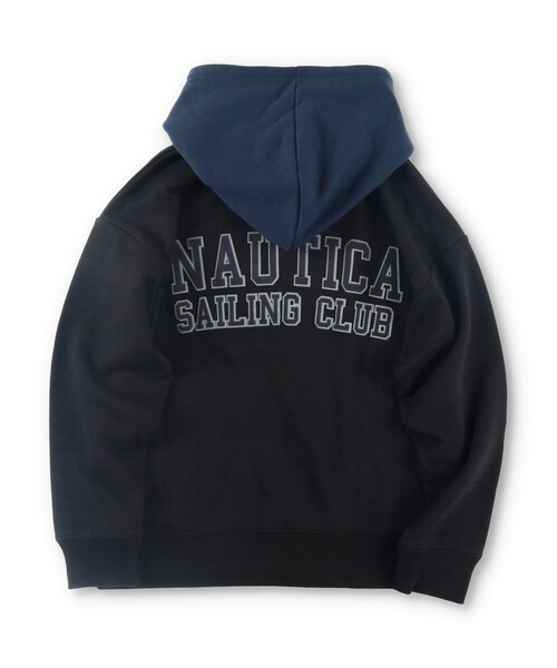 NAUTICA（ノーティカ）の「【NAUTICA/ノーティカ】BACKフロッキーロゴスウェットパーカー（パーカー・キッズ・ブルー/ブラック/パープル/杢グレー・130/140/120/150）」の18枚目の写真