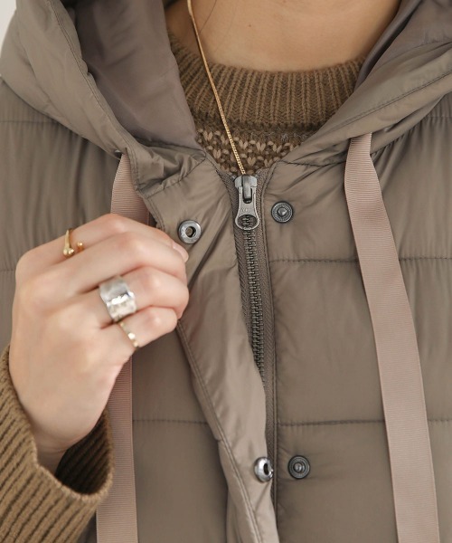 Bou Jeloud（ブージュルード）の「サイド切替CLOMAX中綿ロングベスト（ダウンベスト・レディース・ホワイト系その他/モカ/ブラック・38）」の20枚目の写真