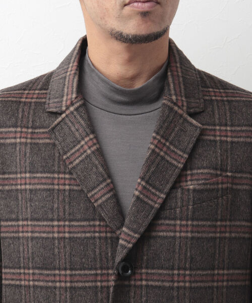 Stutostein Nolley's（シュテットシュタインノーリーズ）の「ビーバーチェスターコート（軽量・上質・オンオフ兼用）（チェスターコート・メンズ・ネイビー/ブラウン・M/L/XL）」の12枚目の写真