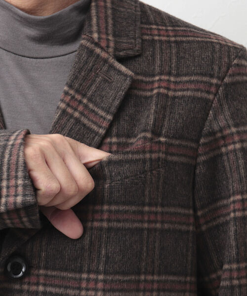 Stutostein Nolley's（シュテットシュタインノーリーズ）の「ビーバーチェスターコート（軽量・上質・オンオフ兼用）（チェスターコート・メンズ・ネイビー/ブラウン・M/L/XL）」の13枚目の写真