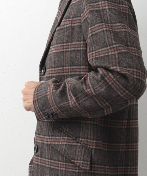 Stutostein Nolley's（シュテットシュタインノーリーズ）の「ビーバーチェスターコート（軽量・上質・オンオフ兼用）（チェスターコート・メンズ・ネイビー/ブラウン・M/L/XL）」の15枚目の写真