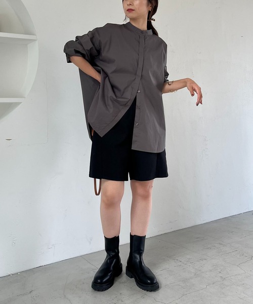 CAPRICIEUX LE'MAGE（カプリシューレマージュ）の「ヨークギャザーシャツ（シャツ/ブラウス・レディース・ホワイト/チャコールグレー/グリーン・FREE）」の22枚目の写真