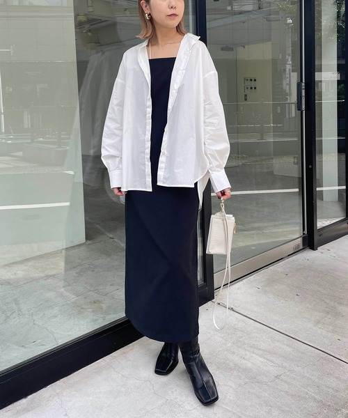 CAPRICIEUX LE'MAGE（カプリシューレマージュ）の「ヨークギャザーシャツ（シャツ/ブラウス・レディース・ホワイト/チャコールグレー/グリーン・FREE）」の15枚目の写真