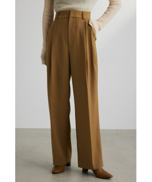 STYLEMIXER(スタイルミキサー)の「ベーシックツータックパンツ_LONG(スラックス・レディース・グレー/イエロー系その他/ブラック/アイボリー・MEDIUM/SMALL)」の4枚目の写真