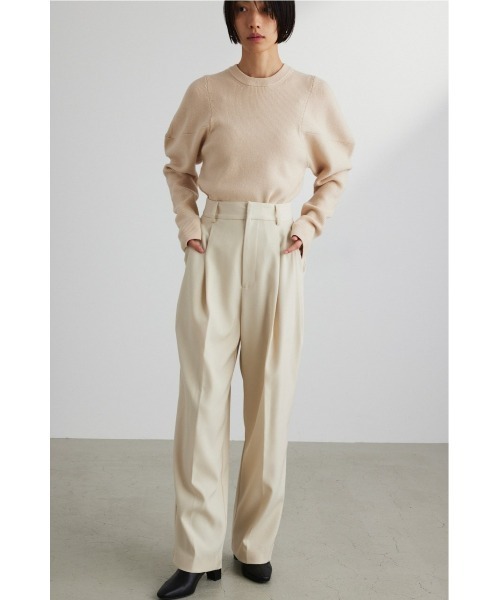STYLEMIXER(スタイルミキサー)の「ベーシックツータックパンツ_LONG(スラックス・レディース・グレー/イエロー系その他/ブラック/アイボリー・MEDIUM/SMALL)」の22枚目の写真