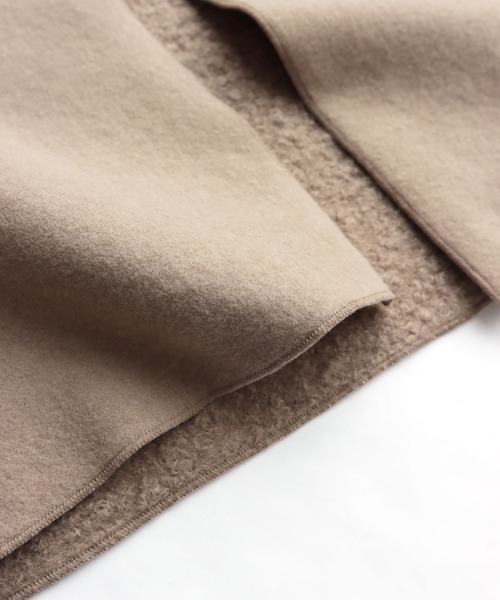 andme（アンドミー）の「2wayリバーシブルノーカラーコート（ノーカラーコート・レディース・グレイッシュベージュ/モカ/カーキ・S/M）」の17枚目の写真