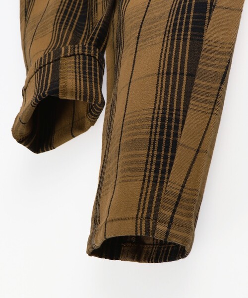 BRANSHES（ブランシェス）の「【ガーデナー】チェック柄テーパードパンツ（チノパンツ・キッズ・キャメル/グレー/オフホワイト・130/140/100/150/90/110/120）」の7枚目の写真