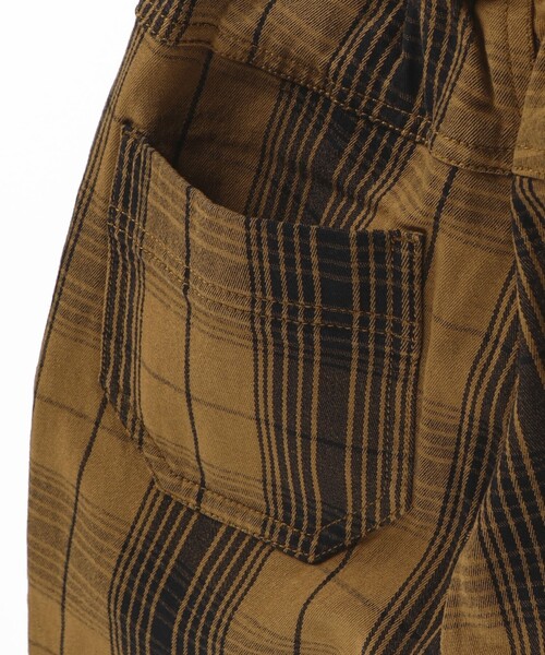 BRANSHES（ブランシェス）の「【ガーデナー】チェック柄テーパードパンツ（チノパンツ・キッズ・キャメル/グレー/オフホワイト・130/140/100/150/90/110/120）」の8枚目の写真