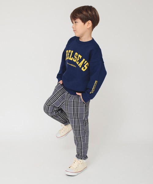 BRANSHES（ブランシェス）の「【ガーデナー】チェック柄テーパードパンツ（チノパンツ・キッズ・キャメル/グレー/オフホワイト・130/140/100/150/90/110/120）」の19枚目の写真